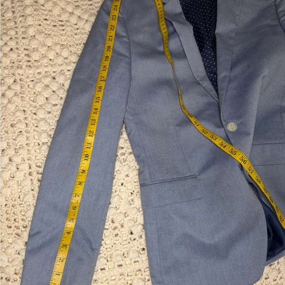 EXPRESS Mens Grey SLIM FIT STRETCH Sport Coat Blazer Jacket SIZE 38. - Picture 7 of 11